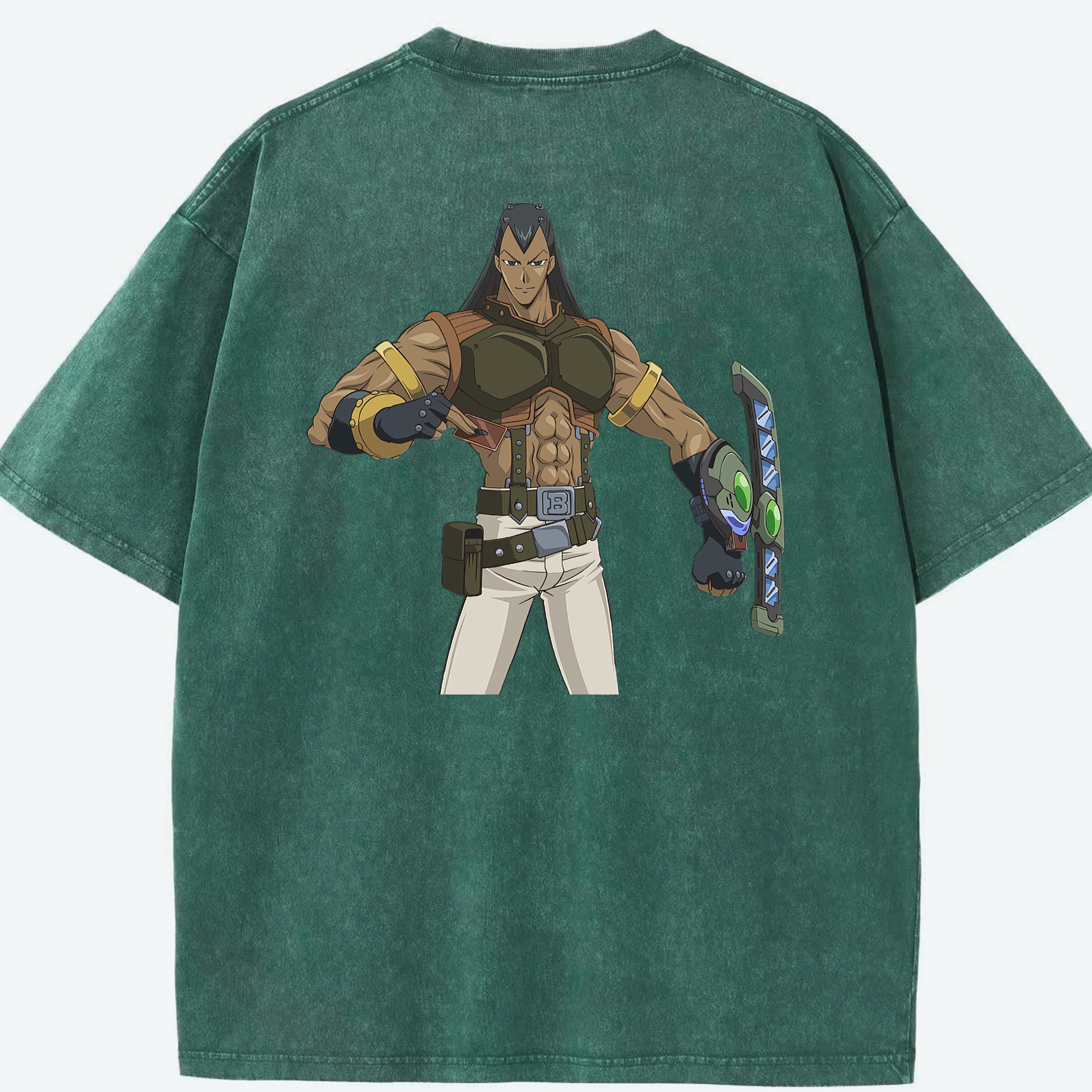 （画像用） 遊☆戯☆王 Yu-Gi-Oh! 綿100% ヴィンテージ風 半袖Tシャツ（背面プリント）